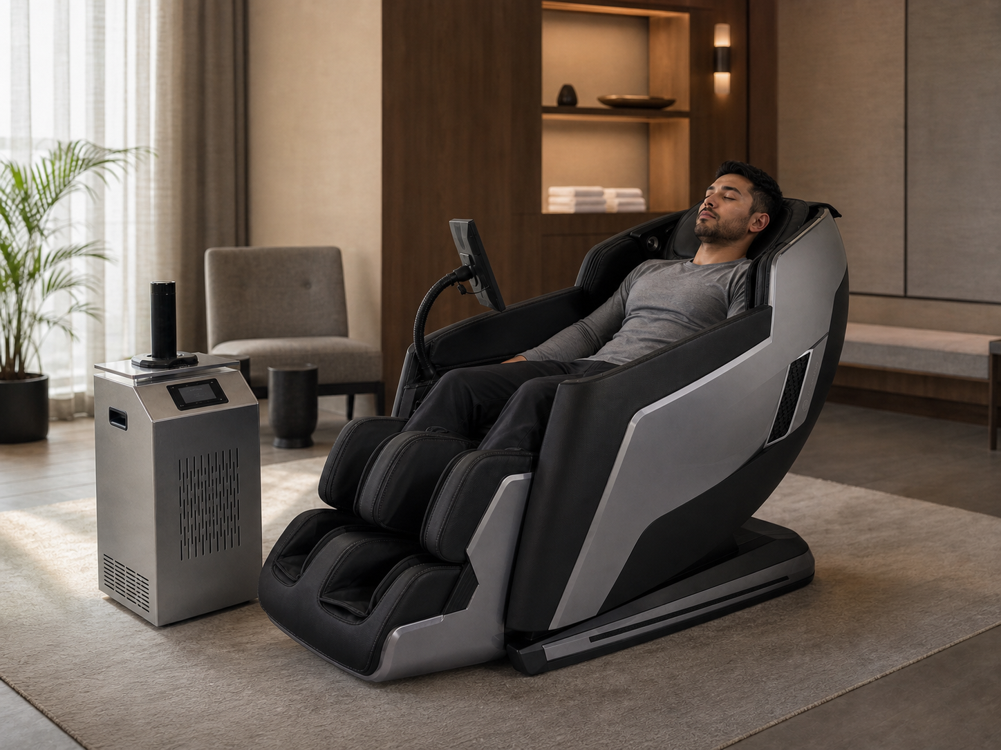 AquaVive thermal recovery chair in a modern facility