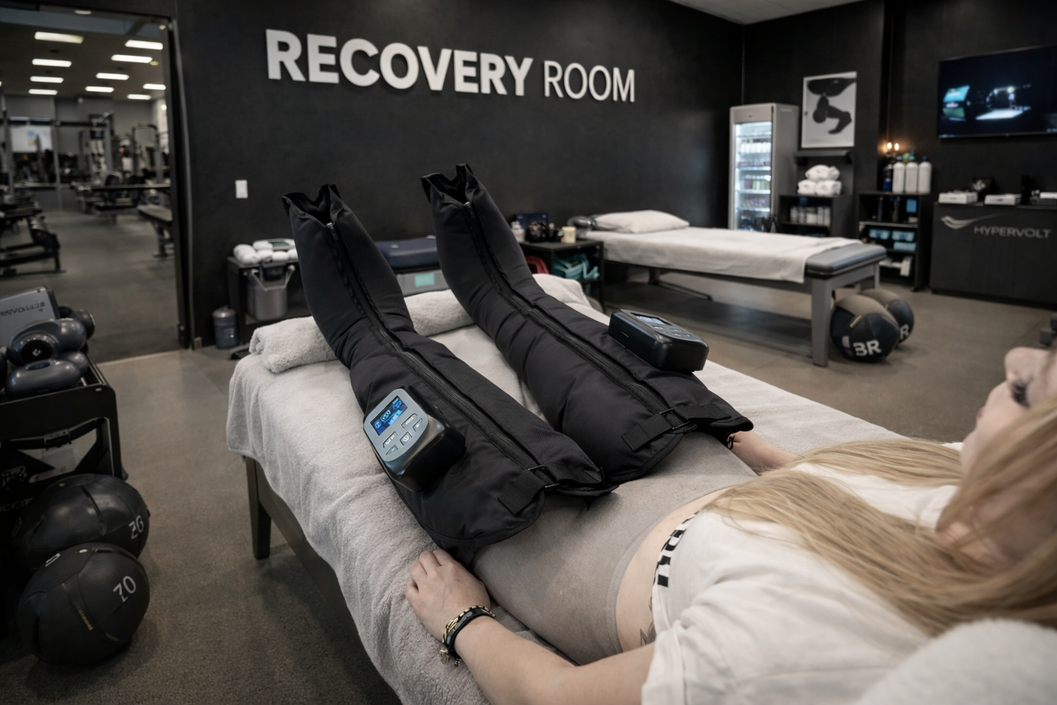 A recovery station that does not need to dominate the room.