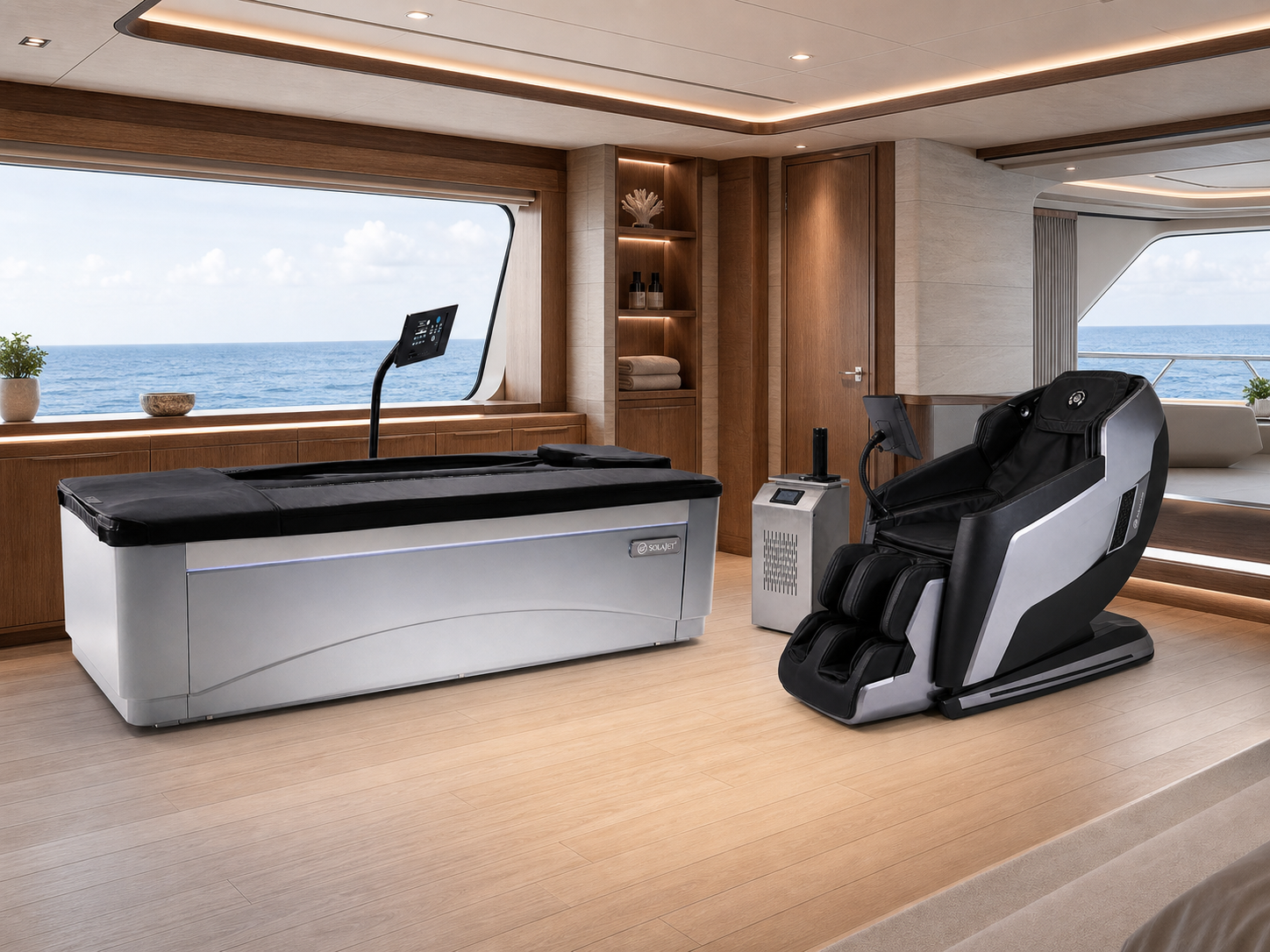 Cruise Ships & Charter Yachts wellness setting